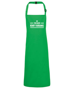 Personalised Kids Childrens Star Baker Apron Baking Cooking Novelty Gift Child Personalized Custom Baking Cookery Fan - Red Leader Clothing