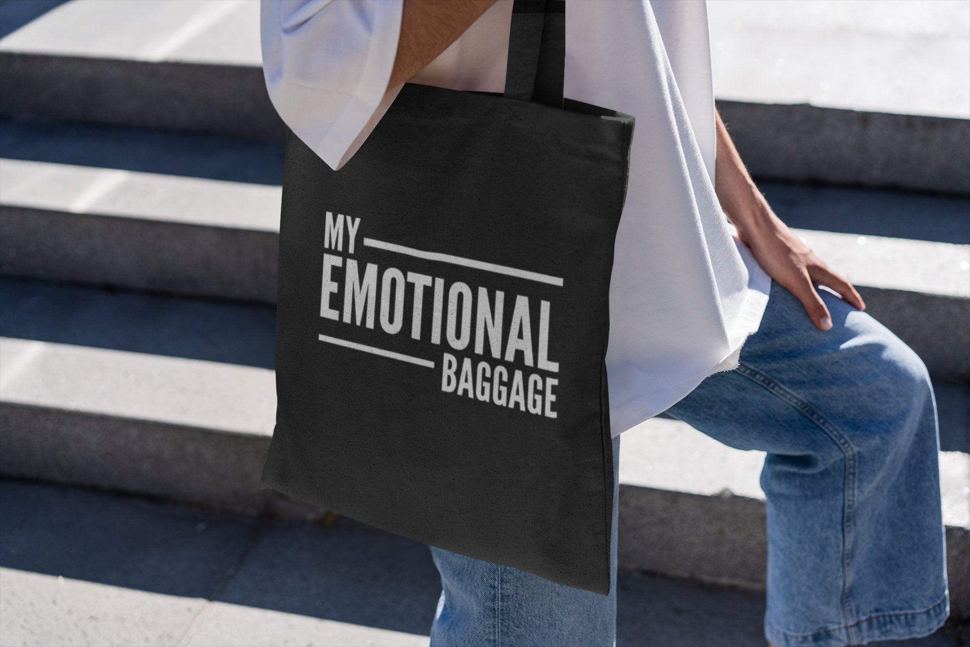 My Emotional Baggage Lightweight Tote Bag - Red Leader Clothing