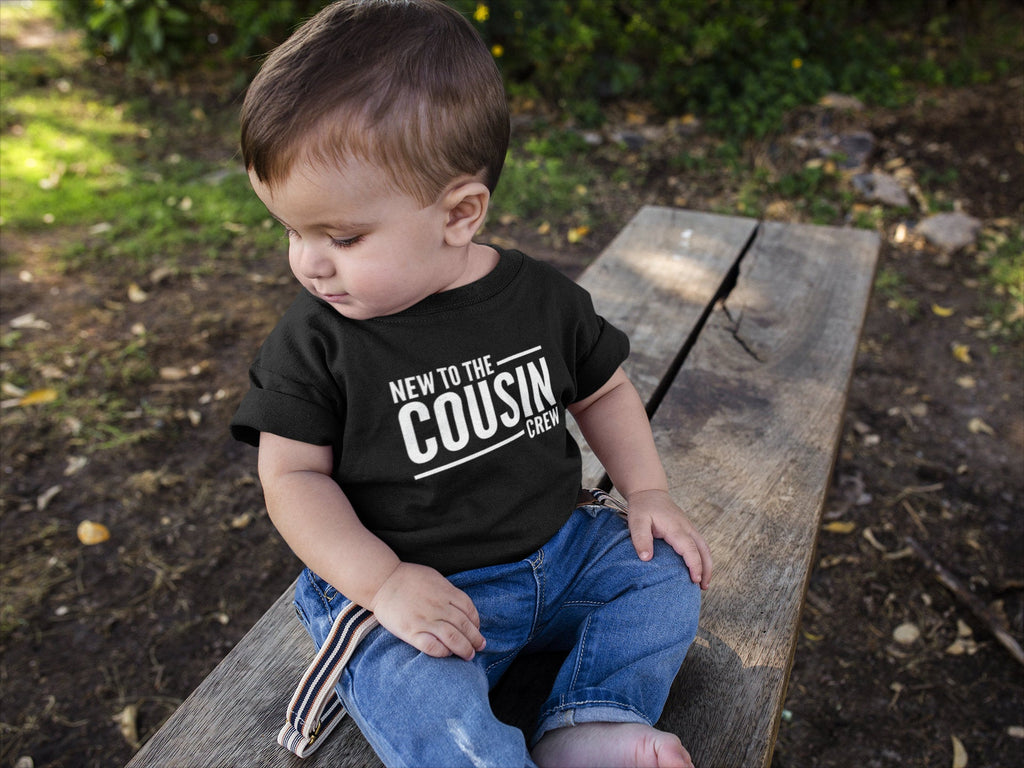 New To The Cousin Crew Kids Toddler Baby T-shirt Family Relative Unisex Family Gift Matching Top Cousins Make The Best Friends - Red Leader Clothing