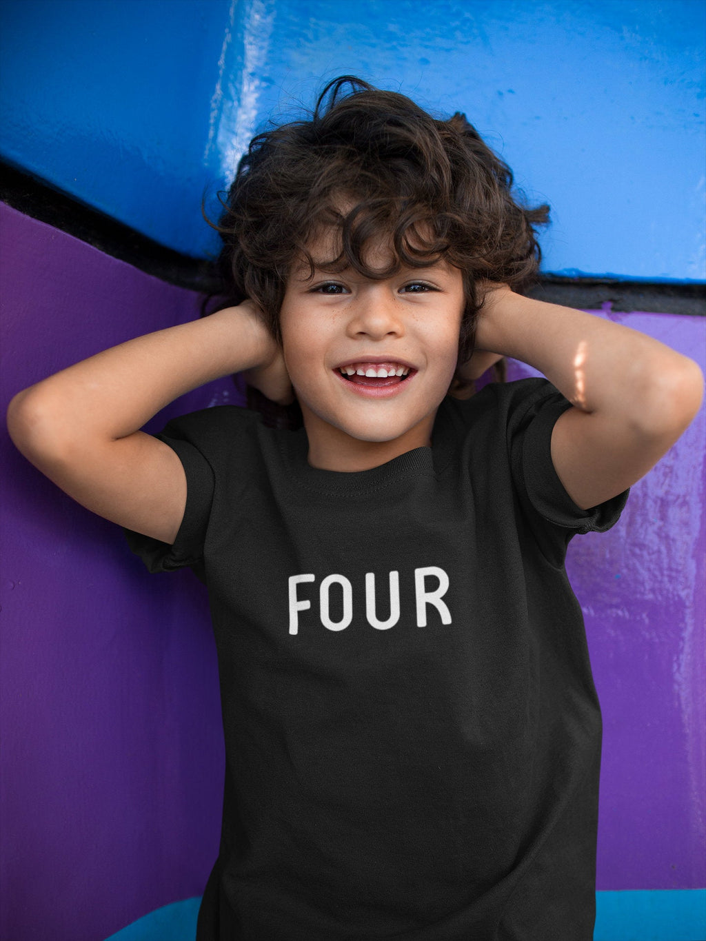 Four Kids T-shirt Birthday - Red Leader Clothing