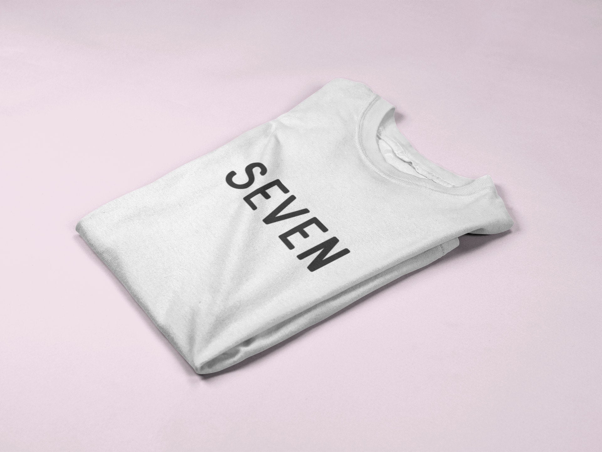 Seven Kids Tshirt Birthday Gift Party Child Sibling Celebration Present T Shirt 7 Year Old Seventh Birthday 7th Birthday - Red Leader Clothing