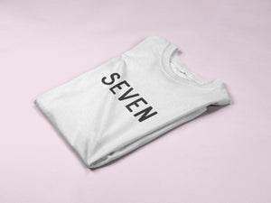 Seven Kids Tshirt Birthday Gift Party Child Sibling Celebration Present T Shirt 7 Year Old Seventh Birthday 7th Birthday - Red Leader Clothing