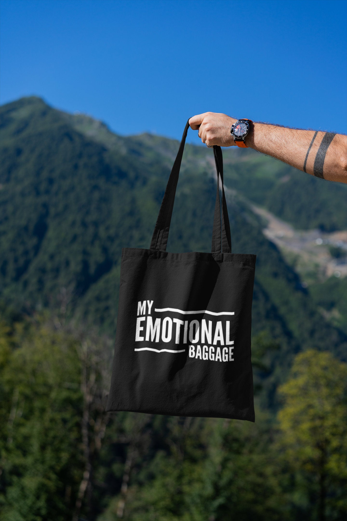 My Emotional Baggage Lightweight Tote Bag - Red Leader Clothing