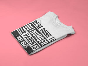 Personalised We're Going To Outnumber Our Parents Brother Sister Kids T-Shirt