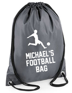 Personalised Football Bag Name Drawstring