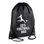 Load image into Gallery viewer, Personalised Football Bag Name Drawstring
