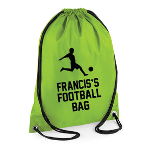 Personalised Football Bag Name Drawstring