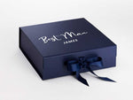 Load image into Gallery viewer, Personalised BEST MAN Large NAVY Gift Box
