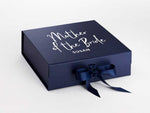 Load image into Gallery viewer, Personalised Mother of the Bride / Groom Large NAVY Gift Box
