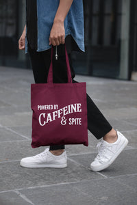 Powered By Caffeine & Spite Lightweight Cotton Tote Bag