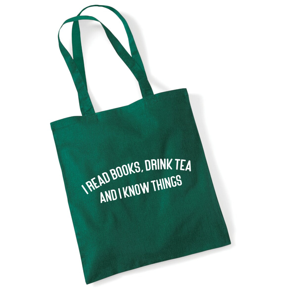 I Read Books, Drink Tea and I Know Things Lightweight Cotton Tote Bag