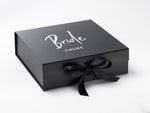 Load image into Gallery viewer, Personalised BRIDE Large BLACK Gift Box
