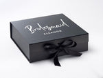 Load image into Gallery viewer, Personalised BRIDESMAID Large BLACK Gift Box
