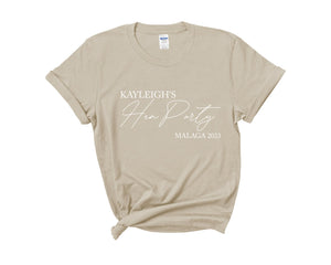 Personalised Hen Party T shirts  1