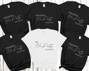 Personalised Hen Party T shirts  2
