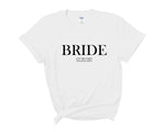 Load image into Gallery viewer, Personalised Bride BRIDE TRIBE Hen Party T-Shirts 6
