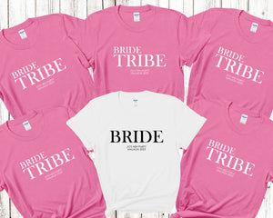 Personalised Bride BRIDE TRIBE Hen Party T-Shirts 3