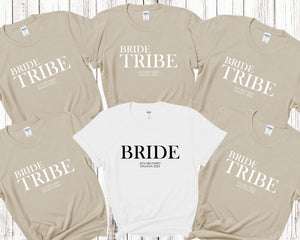 Personalised Bride BRIDE TRIBE Hen Party T-Shirts 4