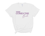 Load image into Gallery viewer, Here Comes The Bride - Here Comes The Party Hen Party T shirts 1
