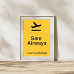 Load image into Gallery viewer, Personalised Flight Sim Airline Pilot Sign
