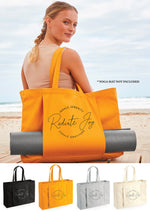 Load image into Gallery viewer, Inhale Serenity Gratitude Joy Organic Yoga Tote Bag
