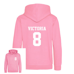 Kids Personalised Sport Hoodie Team Kit NAME & NUMBER