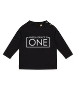 Load image into Gallery viewer, Personalised One 1st Birthday Kids LONG SLEEVE T-shirt
