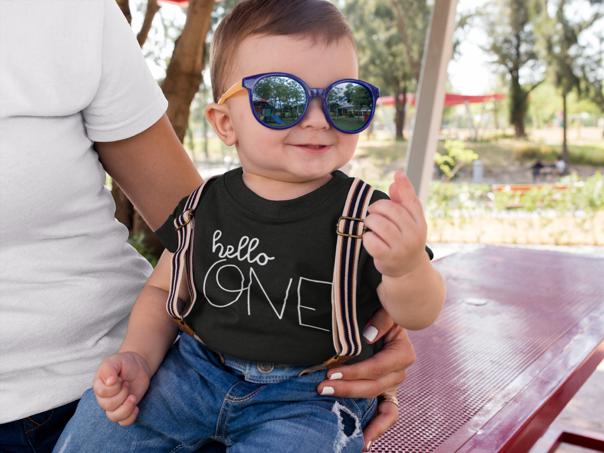 Hello One 1st Birthday Kids T-shirt