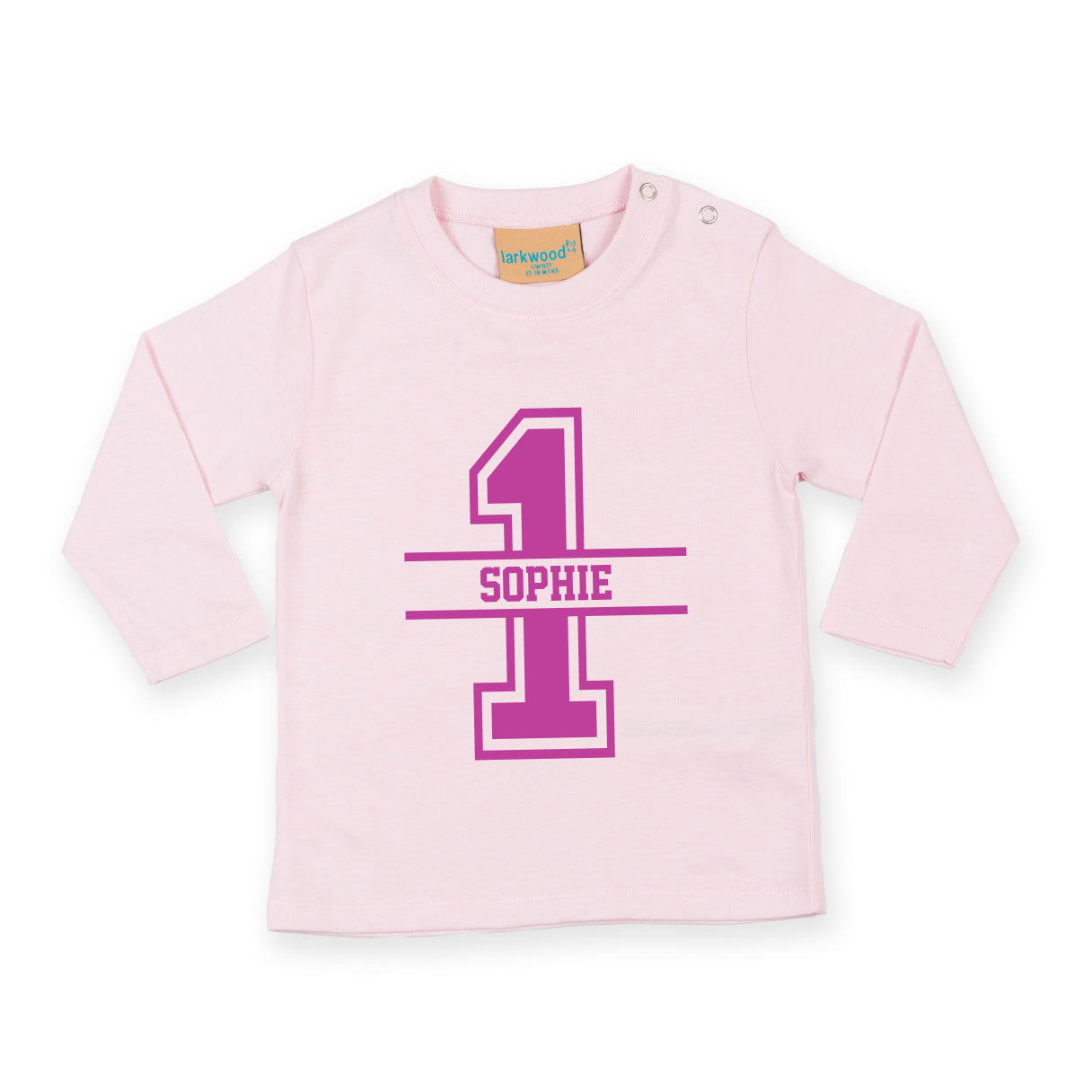 1st Birthday Personalised LONG SLEEVE Kids T-Shirt
