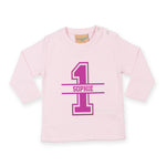 Load image into Gallery viewer, 1st Birthday Personalised LONG SLEEVE Kids T-Shirt
