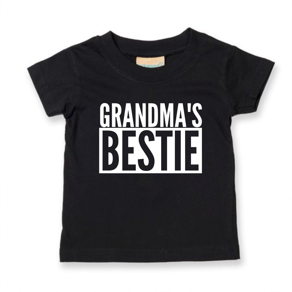 Grandma's Bestie Baby Toddler Funny T-Shirt