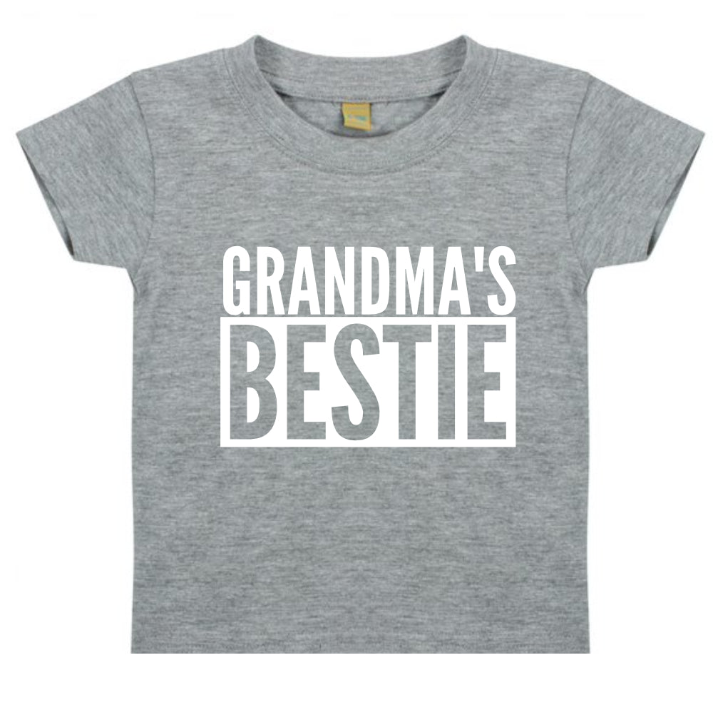 Grandma's Bestie Baby Toddler Funny T-Shirt