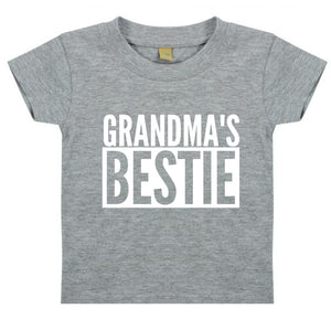 Grandma's Bestie Baby Toddler Funny T-Shirt