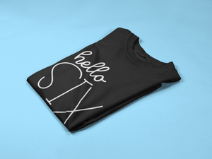 Hello Six Kids Tshirt Birthday T-Shirt