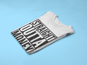 Straight Outta Money #dadofgirls Dad of Girls Mens T-Shirt