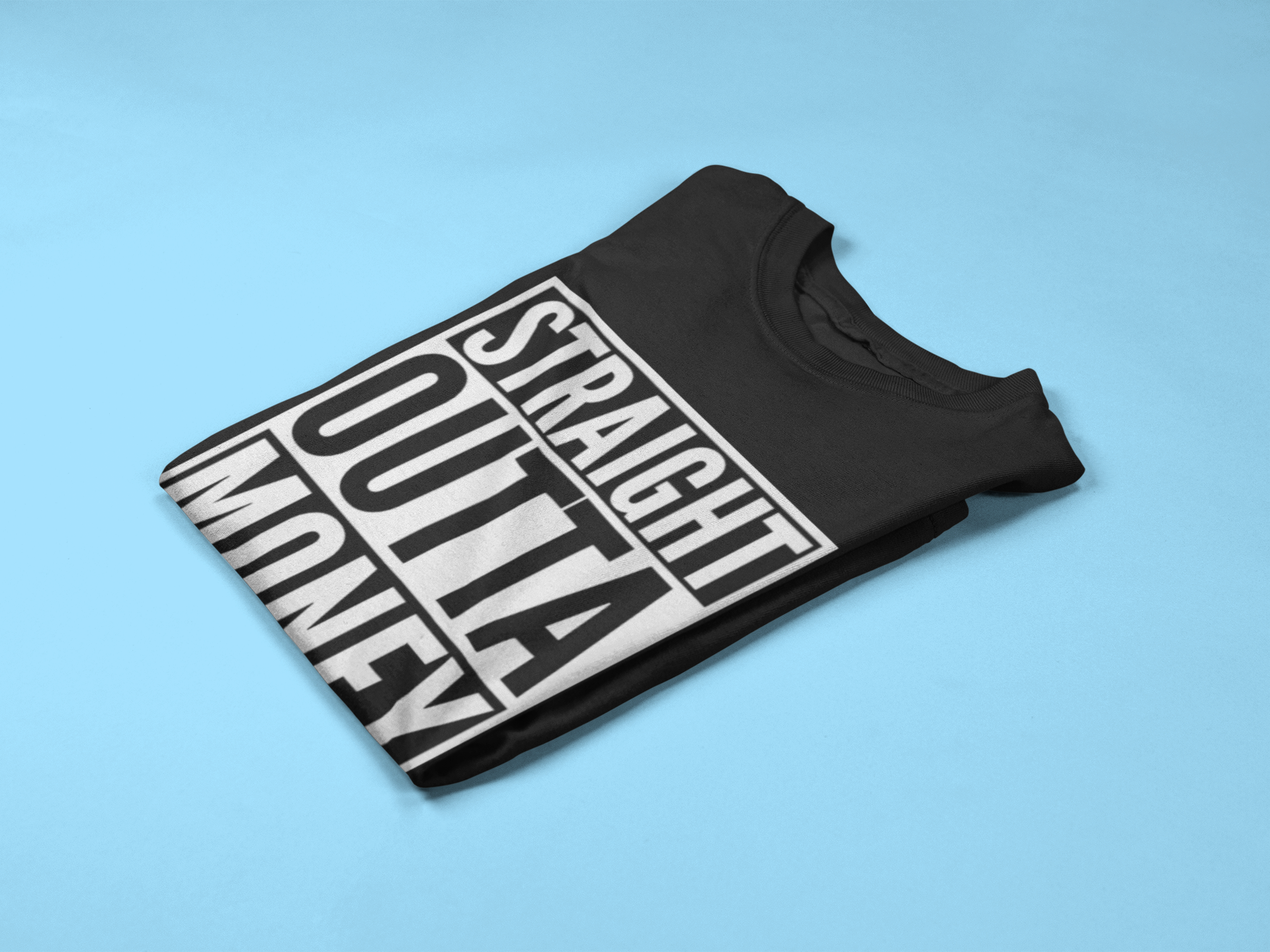 Straight Outta Money #dadofgirls Dad of Girls Mens T-Shirt