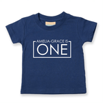 Load image into Gallery viewer, 1st Birthday One Year Old Personalised Kids T-Shirt - Red Leader Clothing
