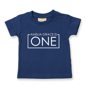 1st Birthday One Year Old Personalised Kids T-Shirt - Red Leader Clothing