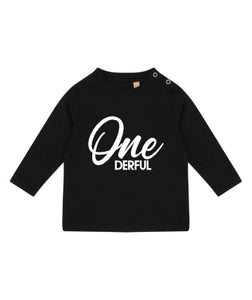 ONEderful 1st Birthday Kids LONG SLEEVE T-shirt SCR