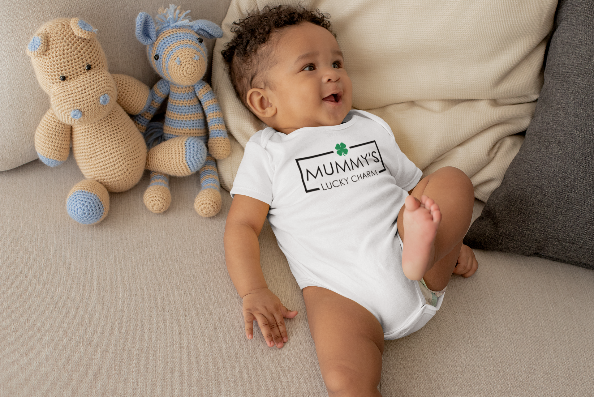 Mummy's Lucky Charm Baby Toddler Bodysuit Des2
