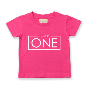 1st Birthday One Year Old Personalised Kids T-Shirt - Red Leader Clothing