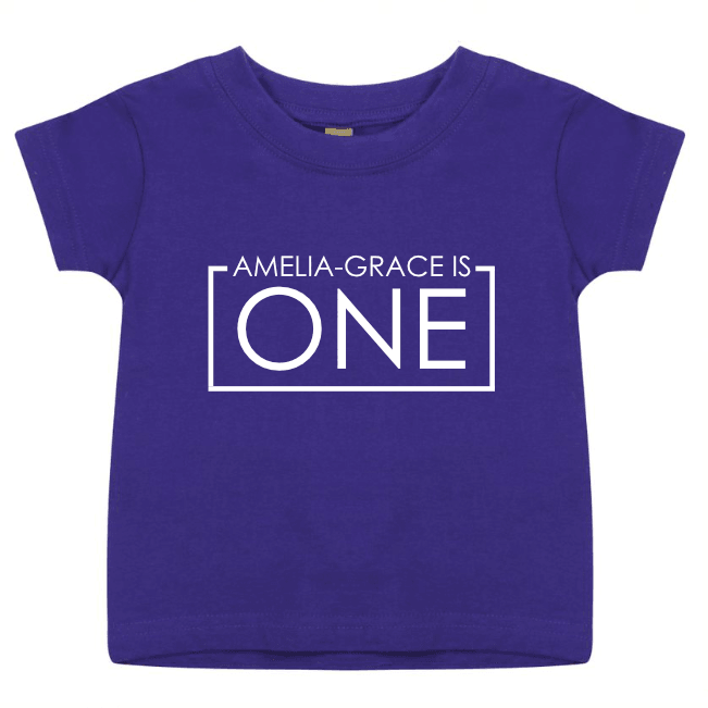 1st Birthday One Year Old Personalised Kids T-Shirt - Red Leader Clothing