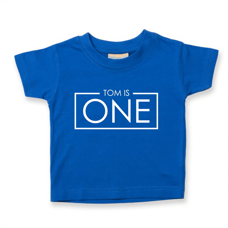 1st Birthday One Year Old Personalised Kids T-Shirt - Red Leader Clothing