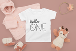 Load image into Gallery viewer, Hello One 1st Birthday Kids T-shirt
