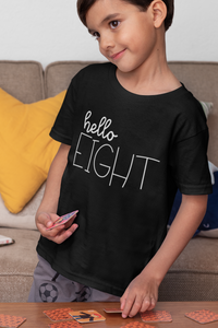Hello Eight Kids Birthday T-shirt