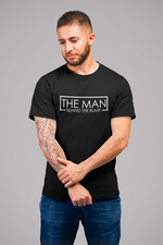 Load image into Gallery viewer, The Man Behind The Bump Mens T-shirt D3
