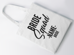 Load image into Gallery viewer, Bridal Party Bride Squad Personalised Tote Bag
