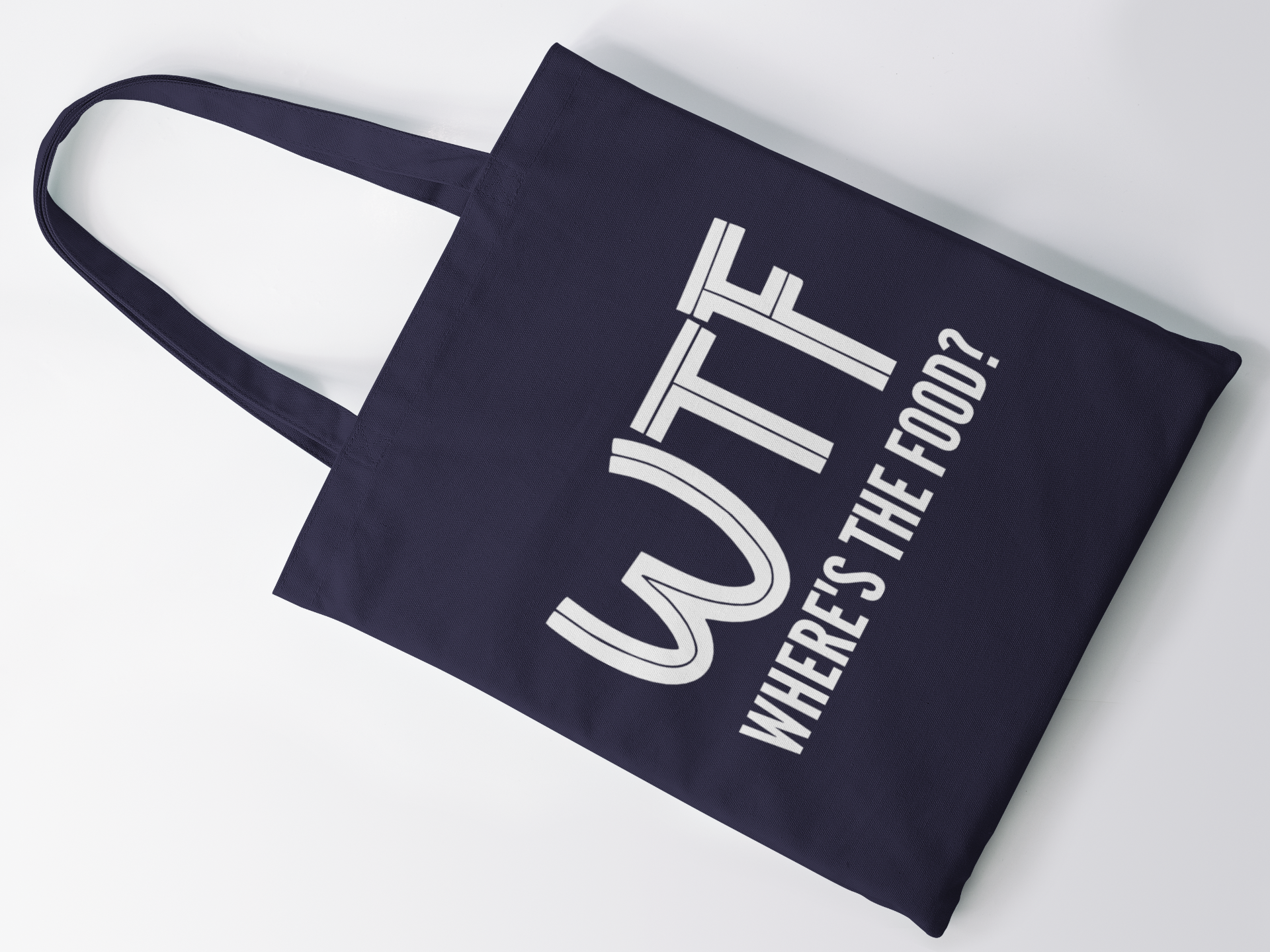 WTF Where's The Food Lightweight Tote Bag