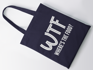 WTF Where's The Food Lightweight Tote Bag