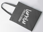 Load image into Gallery viewer, Proud Football Mum - Mom Lightweight Cotton Tote Bag
